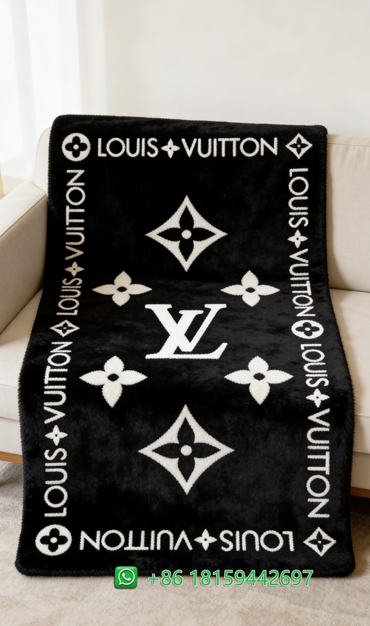 Louis Vuitton Throw Blankets